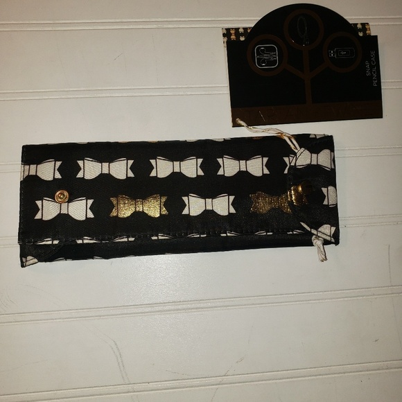 4/$22 qty 2 Tartan + Twine pencil bag / makeup bag - Picture 3 of 5